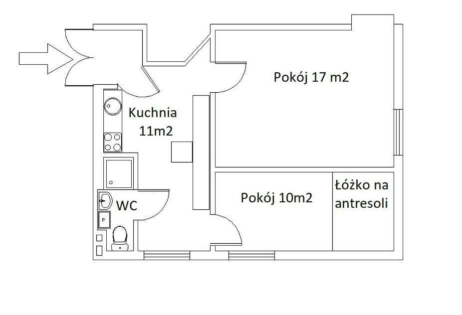 Apartament 2 Pokoje Lublin Centrum Ulica Narutowicza Экстерьер фото